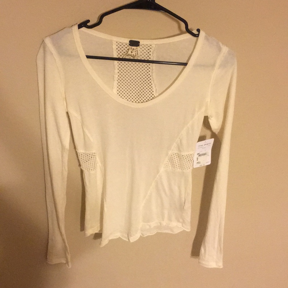 Free people cream long sleeve XS